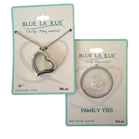 Blue La Rue Necklace and Charm Set - Picture 4 of 8